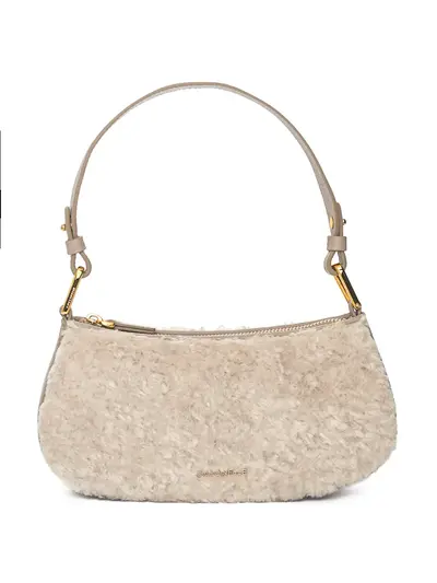 Сумка кроссбоди-мини с искусственным мехом